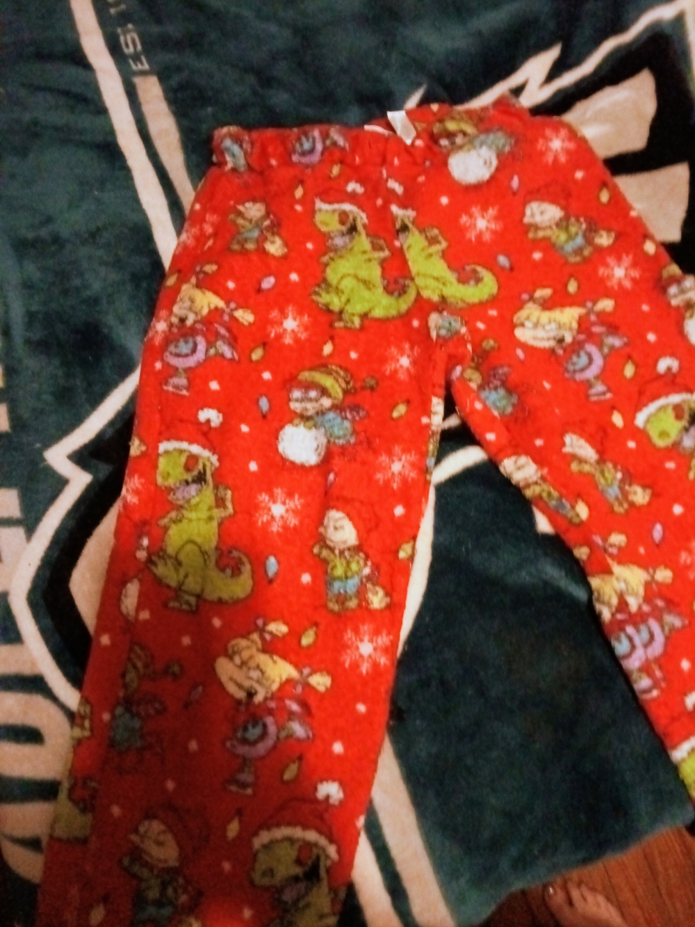 Nickelodeon Red Dinosaur Holiday Pajama Bottoms